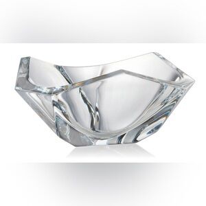 Rogaska Glasswork The Prism Luxury Collection 4 Point Crystal Bowl Trinket Dish